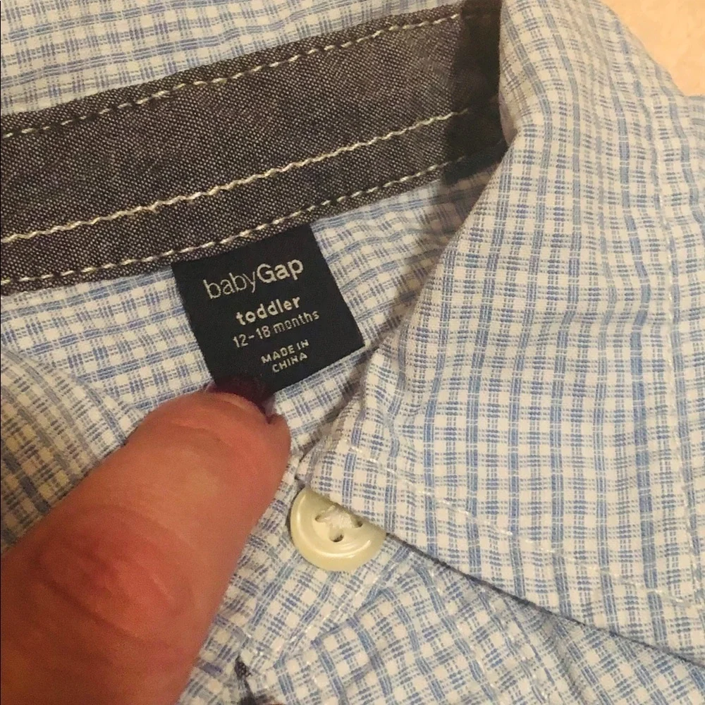 Baby Gap Light Blue Button Down Shirt